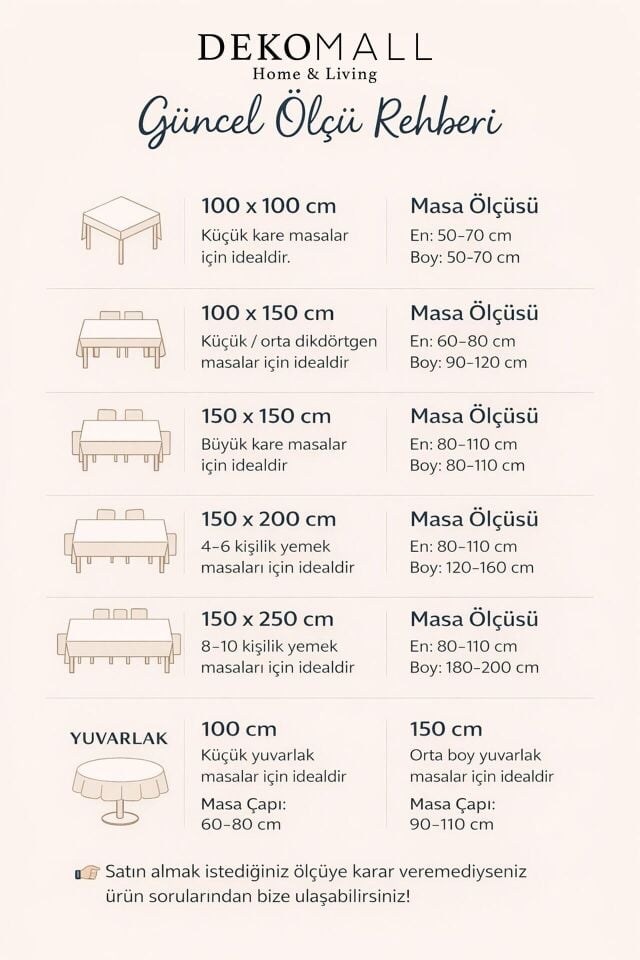 Renkli Yapraklar Pamuklu Masa Örtüsü-MSOR021