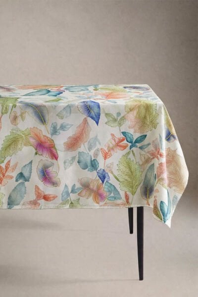 Renkli Yapraklar Pamuklu Masa Örtüsü-MSOR021