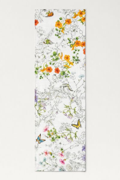 Kır Çiçekleri Pamuklu Runner 50*150 Cm-RUNR024