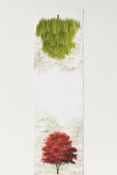 Doğa Desenli Pamuklu Runner 50*150 Cm-RUNR025