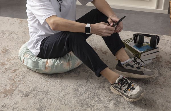 Green Daisy Çok Amaçlı İç Dolgulu Puf, Yer Minderi, Bahçe Minderi, Balkon Minderi,Yuvarlak Minder