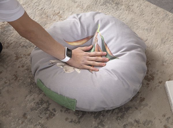 Jasmin Çok Amaçlı İç Dolgulu Puf, Yer Minderi, Bahçe Minderi, Balkon Minderi,Yuvarlak Minder