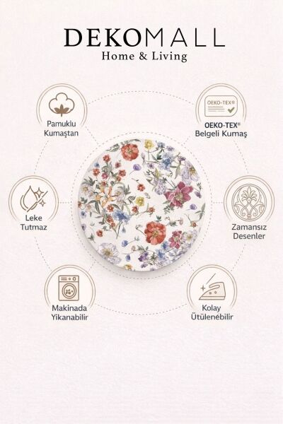 Leiden Çiçekleri Runner 50*150 Cm-RUNR028