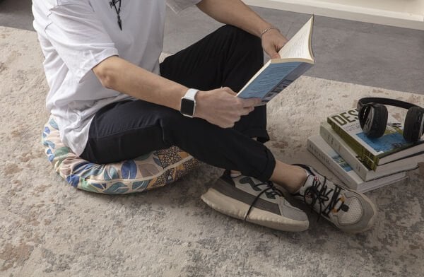 Calderon Çok Amaçlı İç Dolgulu Puf, Yer Minderi, Bahçe Minderi, Balkon Minderi,Yuvarlak Minder