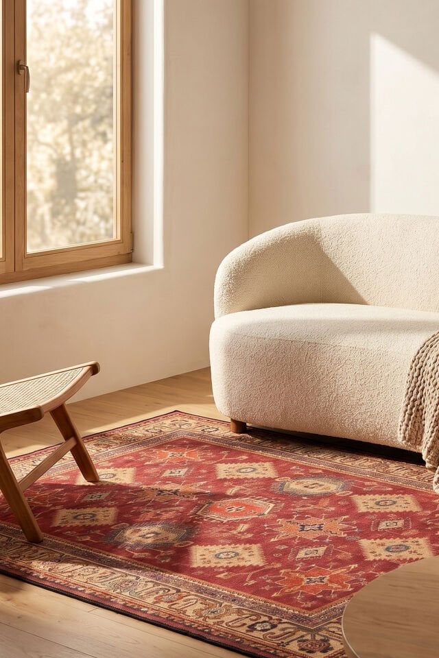 Yakut Hanı Makinede Yıkanabilir Bambu Halı