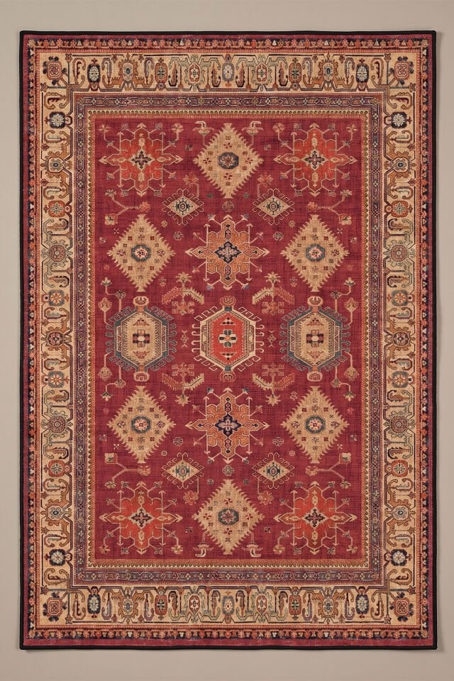 Yakut Hanı Makinede Yıkanabilir Bambu Halı