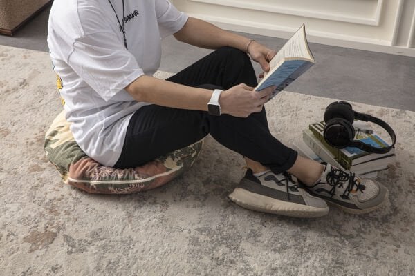 Summer Woman Çok Amaçlı İç Dolgulu Puf, Yer Minderi, Bahçe Minderi, Balkon Minderi,Yuvarlak Minder