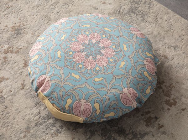 Revire Çok Amaçlı İç Dolgulu Puf, Yer Minderi, Bahçe Minderi, Balkon Minderi,Yuvarlak Minder