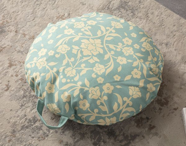 Contar Çok Amaçlı İç Dolgulu Puf, Yer Minderi, Bahçe Minderi, Balkon Minderi,Yuvarlak Minder