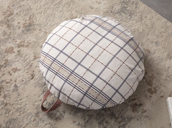 Wire Çok Amaçlı İç Dolgulu Puf, Yer Minderi, Bahçe Minderi, Balkon Minderi,Yuvarlak Minder