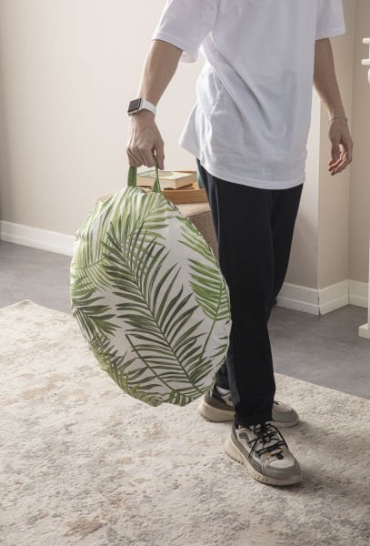 Floda Çok Amaçlı İç Dolgulu Puf, Yer Minderi, Bahçe Minderi, Balkon Minderi,Yuvarlak Minder