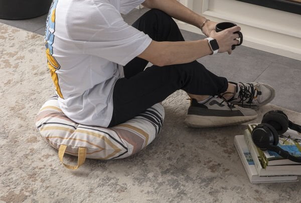 Viento Çok Amaçlı İç Dolgulu Puf, Yer Minderi, Bahçe Minderi, Balkon Minderi,Yuvarlak Minder