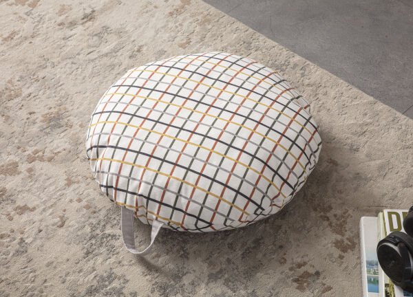 Square Çok Amaçlı İç Dolgulu Puf, Yer Minderi, Bahçe Minderi, Balkon Minderi,Yuvarlak Minder