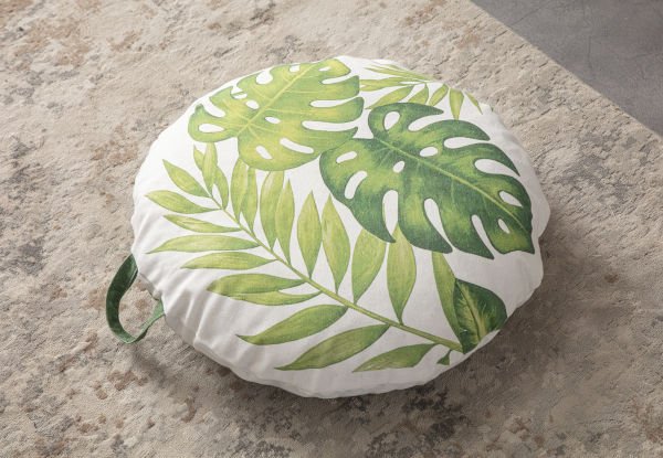 Tropical Çok Amaçlı İç Dolgulu Puf, Yer Minderi, Bahçe Minderi, Balkon Minderi,Yuvarlak Minder