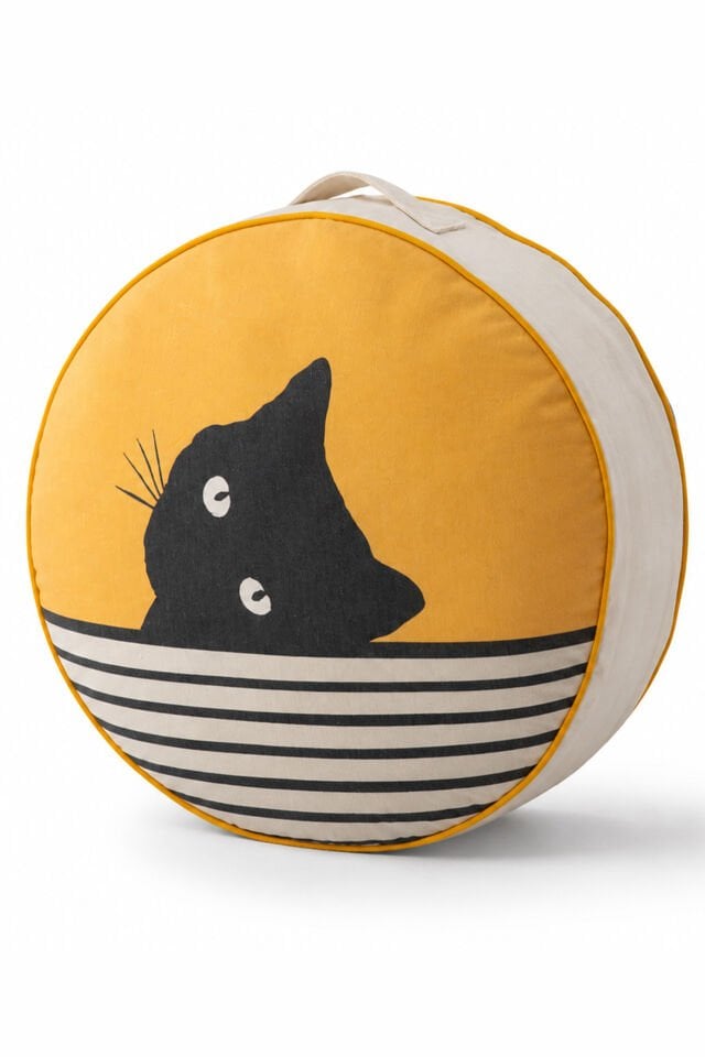 Black Cat Puf Minder