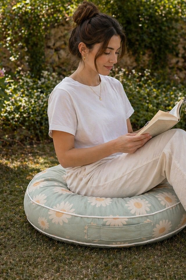 Green Daisy Puf Minder