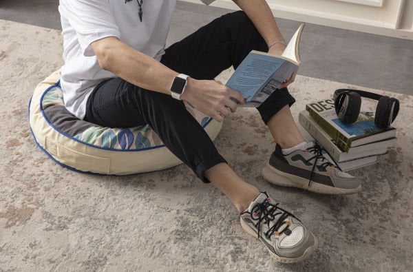 Dekomall Calderon Çok Amaçlı İç Dolgulu Puf, Yer Minderi, Bahçe Minderi, Balkon Minderi,Yuvarlak Minder