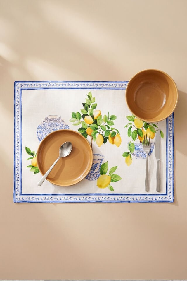 Amalfi Lemon 6'lı Amerikan Servis 35x50 Cm