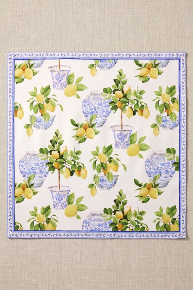 Amalfi Lemon Pamuklu 6'lı Peçete 40x40 Cm