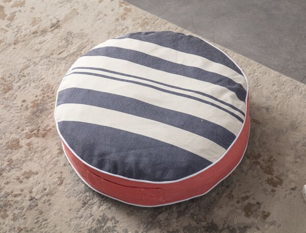 Dekomall Larissa Çok Amaçlı İç Dolgulu Puf, Yer Minderi, Bahçe Minderi, Balkon Minderi,Yuvarlak Minder