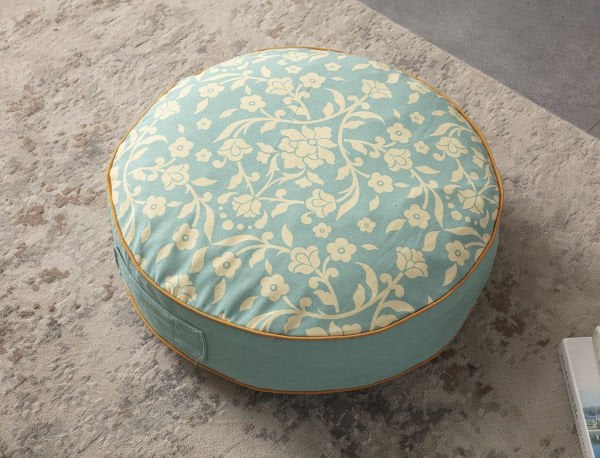 Dekomall Contar Çok Amaçlı İç Dolgulu Puf, Yer Minderi, Bahçe Minderi, Balkon Minderi,Yuvarlak Minder