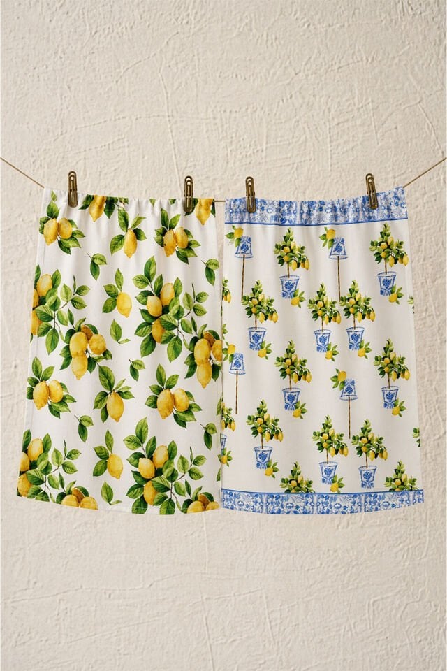 Amalfi Lemon 2'li Mutfak Havlusu 30x50 cm