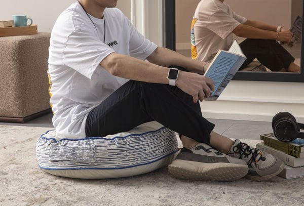 Dekomall Anker Çok Amaçlı İç Dolgulu Puf, Yer Minderi, Bahçe Minderi, Balkon Minderi,Yuvarlak Minder