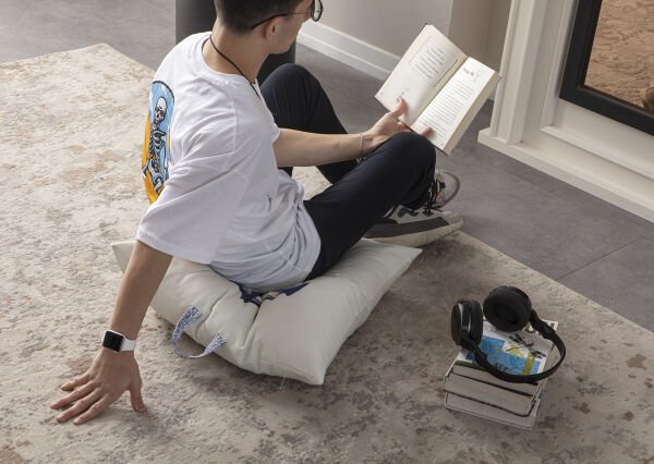 Dekomall Anker Çok Amaçlı İç Dolgulu Puf, Yer Minderi, Bahçe Minderi, Balkon Minderi,Kare Minder