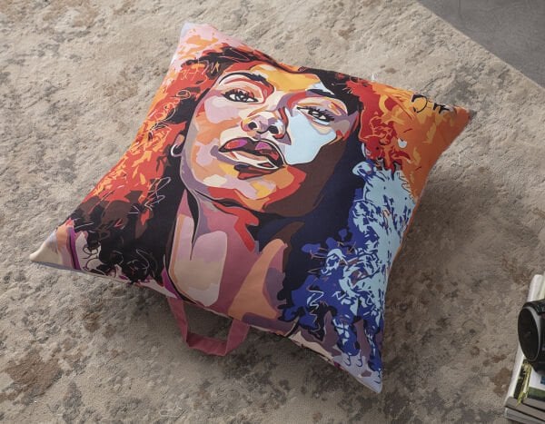 Dekomall Çok Amaçlı İç Dolgulu Puf, Yer Minderi, Bahçe Minderi, Balkon Minderi,Kare Minder