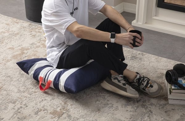 Dekomall Larissa Çok Amaçlı İç Dolgulu Puf, Yer Minderi, Bahçe Minderi, Balkon Minderi,Kare Minder