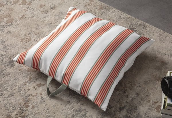 Dekomall Rodd Çok Amaçlı İç Dolgulu Puf, Yer Minderi, Bahçe Minderi, Balkon Minderi,Kare Minder