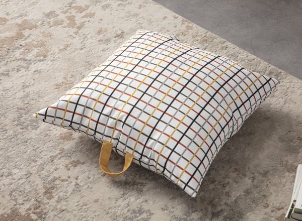 Dekomall Square Çok Amaçlı İç Dolgulu Puf, Yer Minderi, Bahçe Minderi, Balkon Minderi,Kare Minder