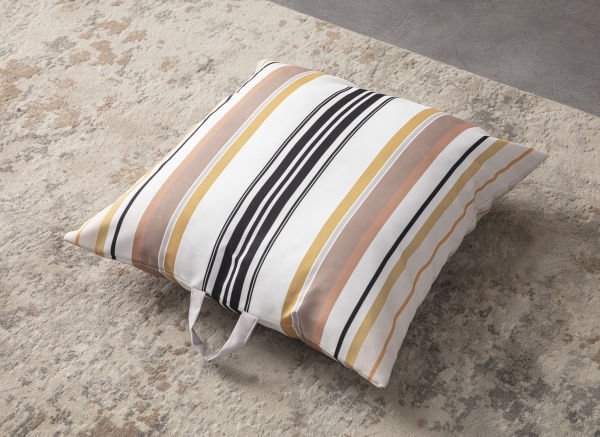 Dekomall Viento Çok Amaçlı İç Dolgulu Puf, Yer Minderi, Bahçe Minderi, Balkon Minderi,Kare Minder