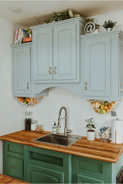 Makrome El Örgü Meyve Sebze Dolap Altı Düzenleyici Hamak