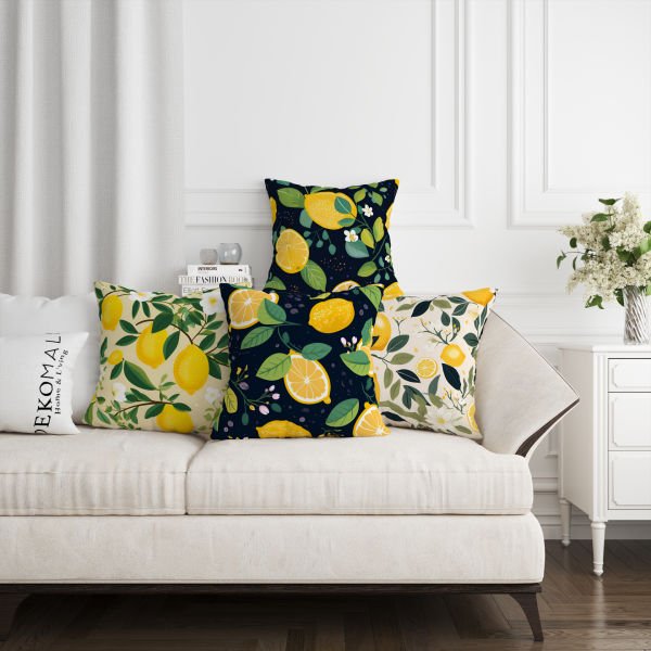 Scilia Limon  4'lü Kırlent Kılıfı 447