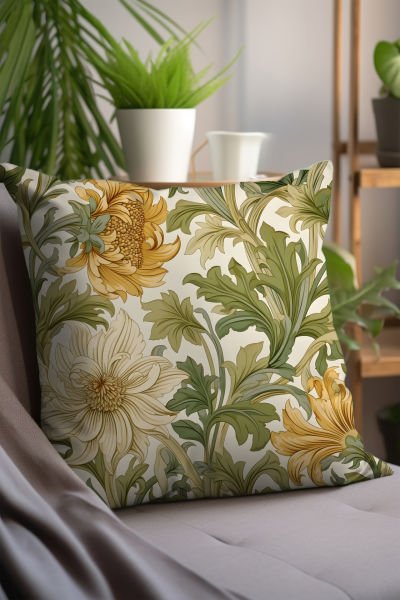 William Morris 4'lü Kırlent Kılıfı 455