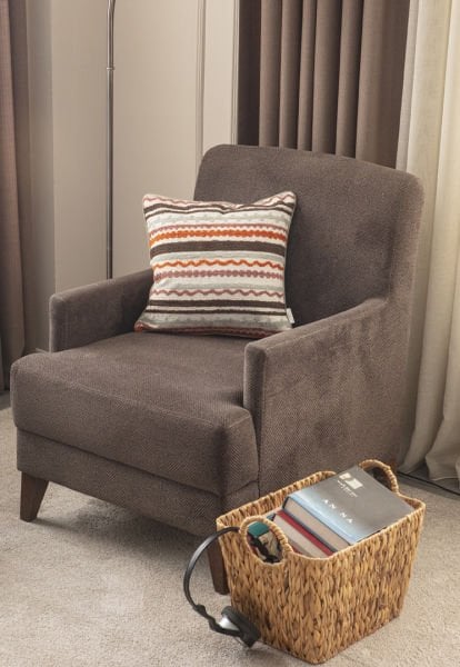 Biye Detay Çizgili Çok Renkli Keten Dokuma Kırlent 001