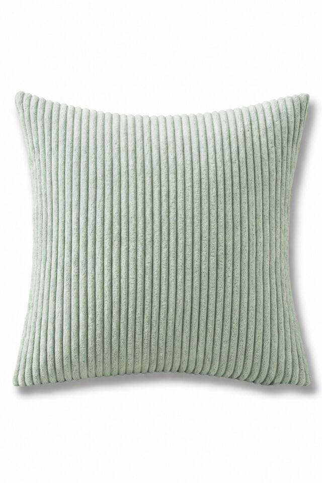 Soft Fitilli Kırlent Kılıfı Mint