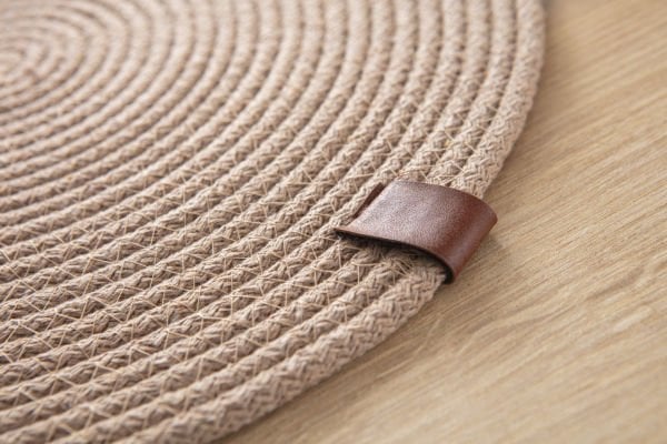 %100 Pamuk El Yapımı Amerikan Servis Supla-Bej