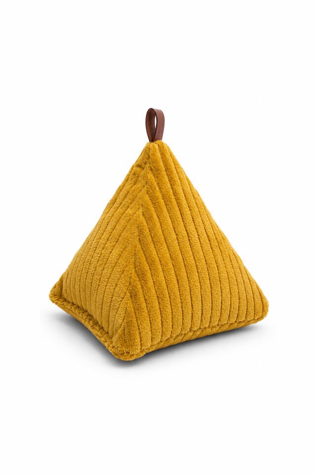Luna Fitilli Kapı Stoperi 20x18 Cm - Hardal