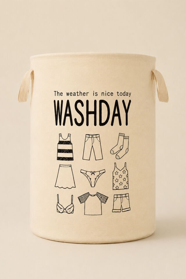 Washday Çamaşır Sepeti - 36x50 Cm