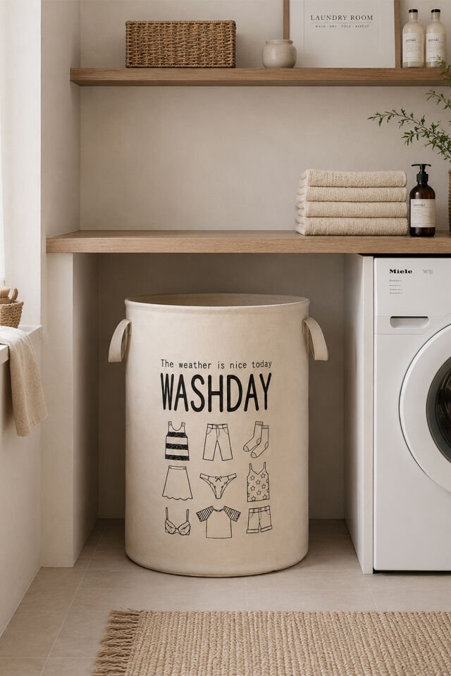 Washday Çamaşır Sepeti - 36x50 Cm