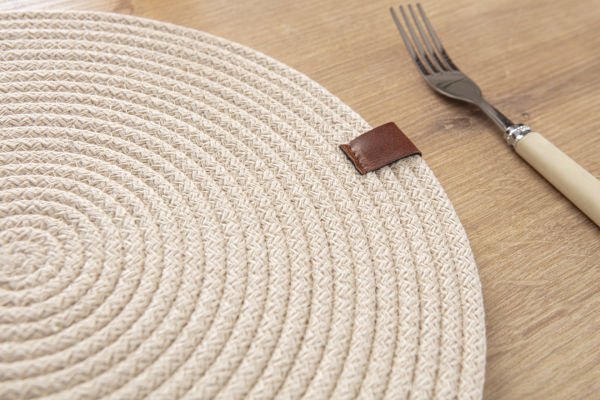 %100 Pamuk El Yapımı Amerikan Servis Supla-Krem