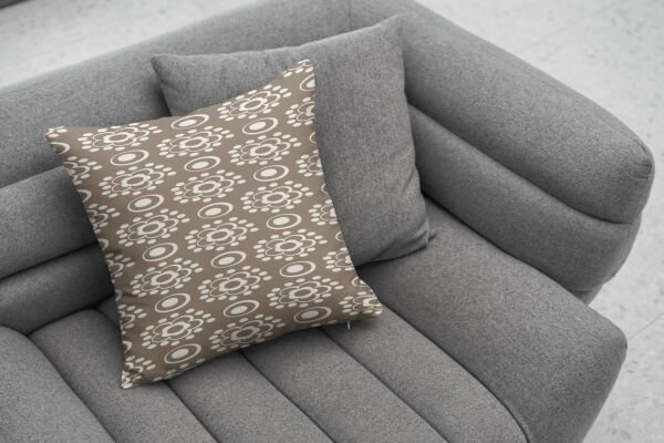 Çift Taraflı Japon Çiçekleri 4'lü Kırlent Kılıfı 405