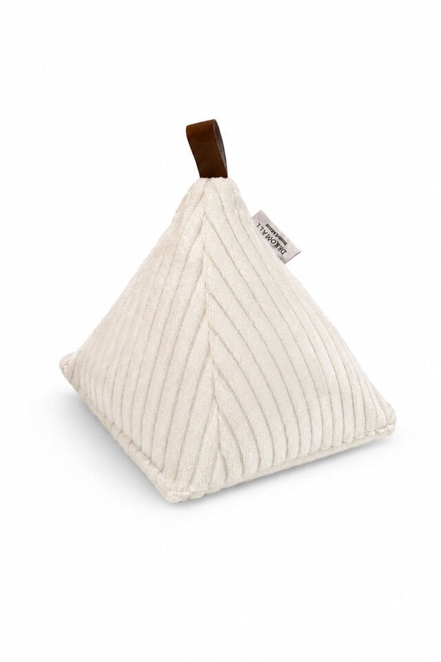 Luna Fitilli Kapı Stoperi 20x18 Cm - Krem