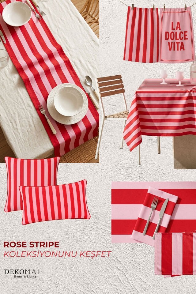Rose Stripe Koleksiyon Seti