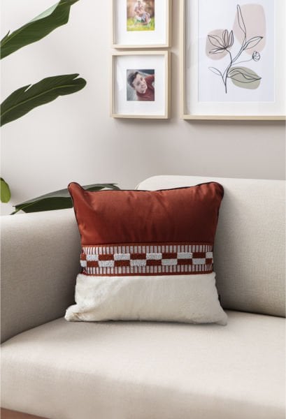 BİYE DETAYLI PELUŞ PUNCH KIRLENT-KİREMİT