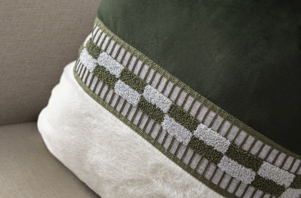 BİYE DETAYLI PELUŞ PUNCH KIRLENT-YEŞİL