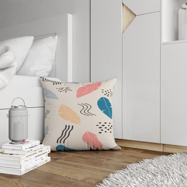 Çift Taraflı Bohem Çizgiler 4'lü Kırlent Kılıfı 428