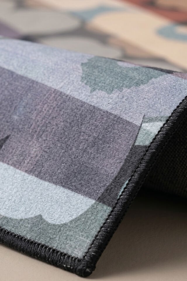Luna Veil Makinede Yıkanabilir Bambu Halı